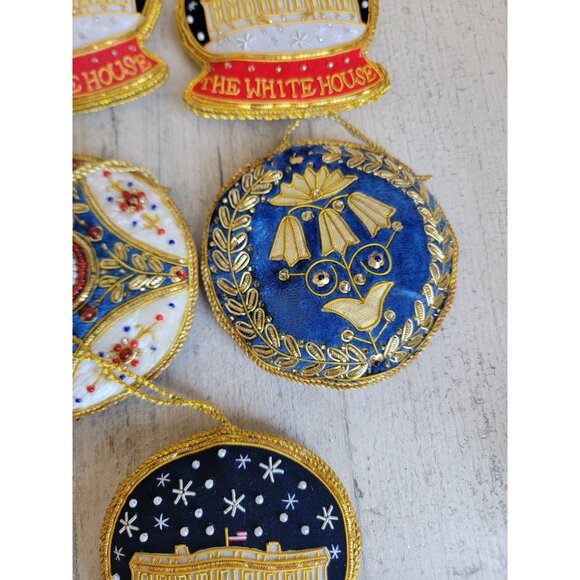 White‎ house beaded ornament Patriotic DC American Xmas set - Picture 2 of 5